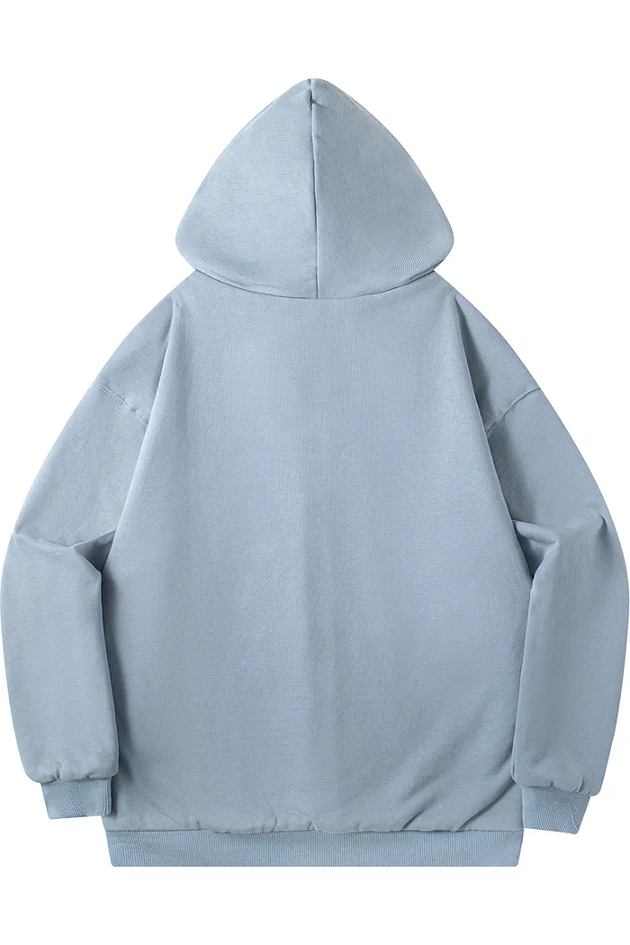 Зип худи YMKASHIX HTF пыльно-синий/серый женское