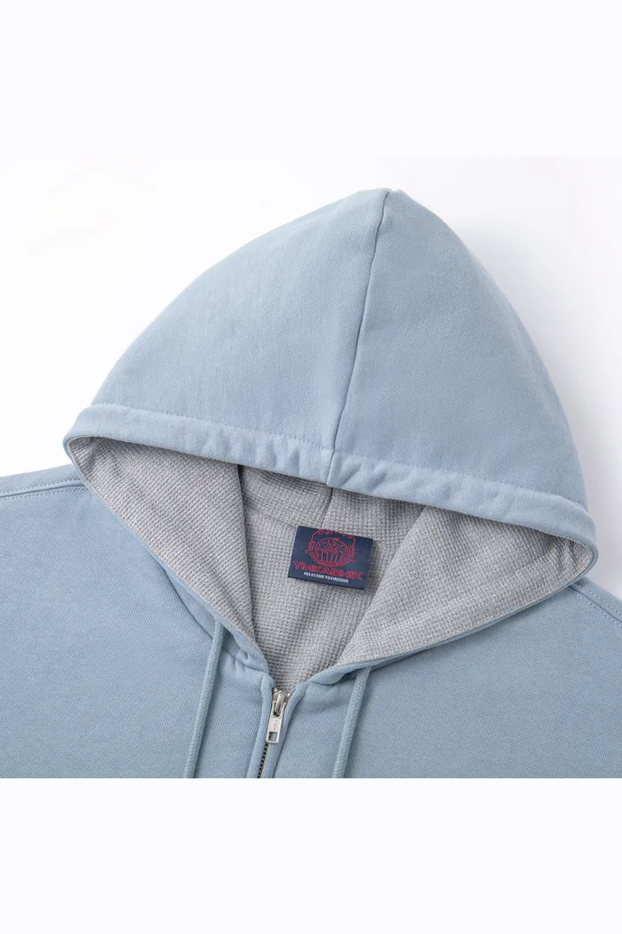 Зип худи YMKASHIX HTF пыльно-синий/серый женское