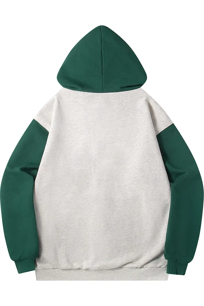 Зип худи YMKASHIX HTF светло-серое/зеленое женское