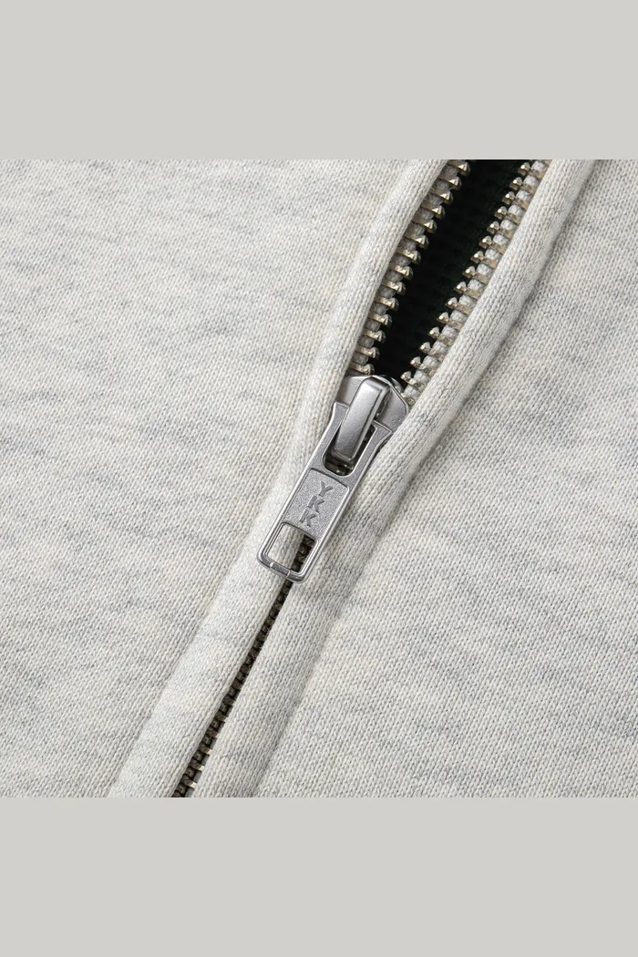 Зип худи YMKASHIX HTF светло-серое/зеленое женское