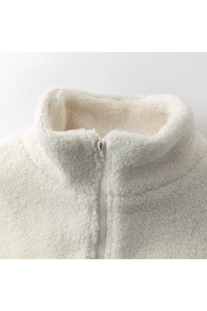 Куртка YMKASHIX Furry Big Logo HTF белая / голубая женская