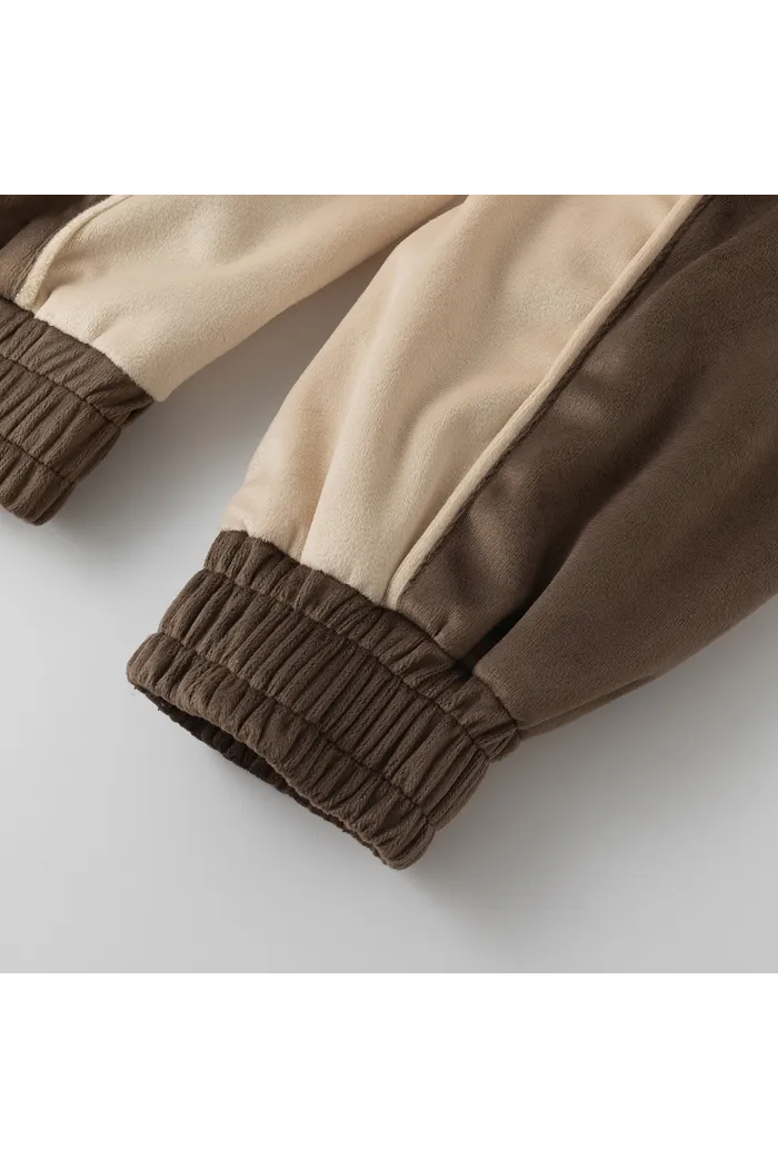 Олимпийка велюровая YMKASHIX Puff коричневая женская