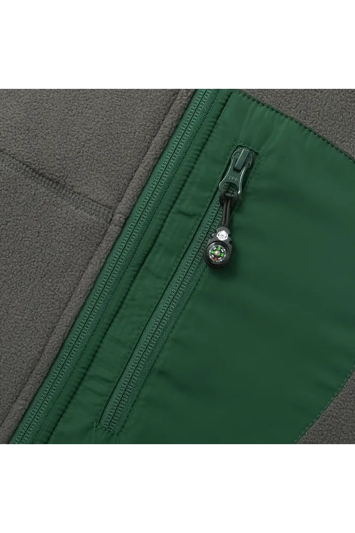 Куртка флисовая YMKASHIX Ranger серый/зеленый женская