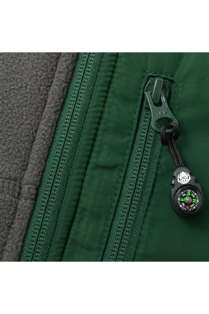 Куртка флисовая YMKASHIX Ranger серый/зеленый женская