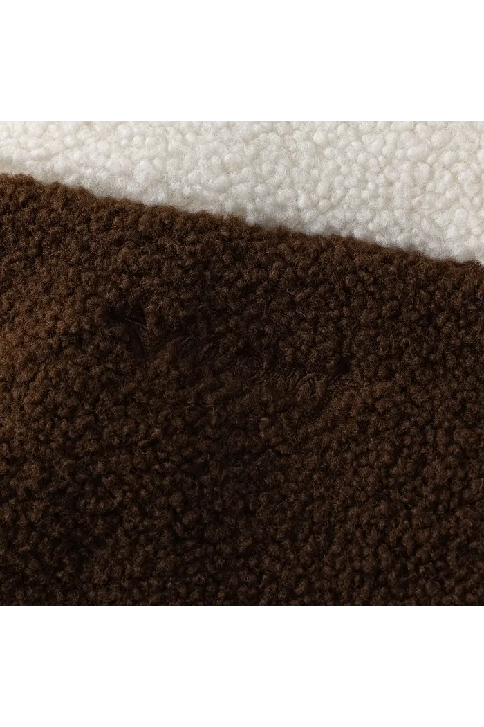 Куртка YMKASHIX Furry Big Logo HTF бело-коричневая женская