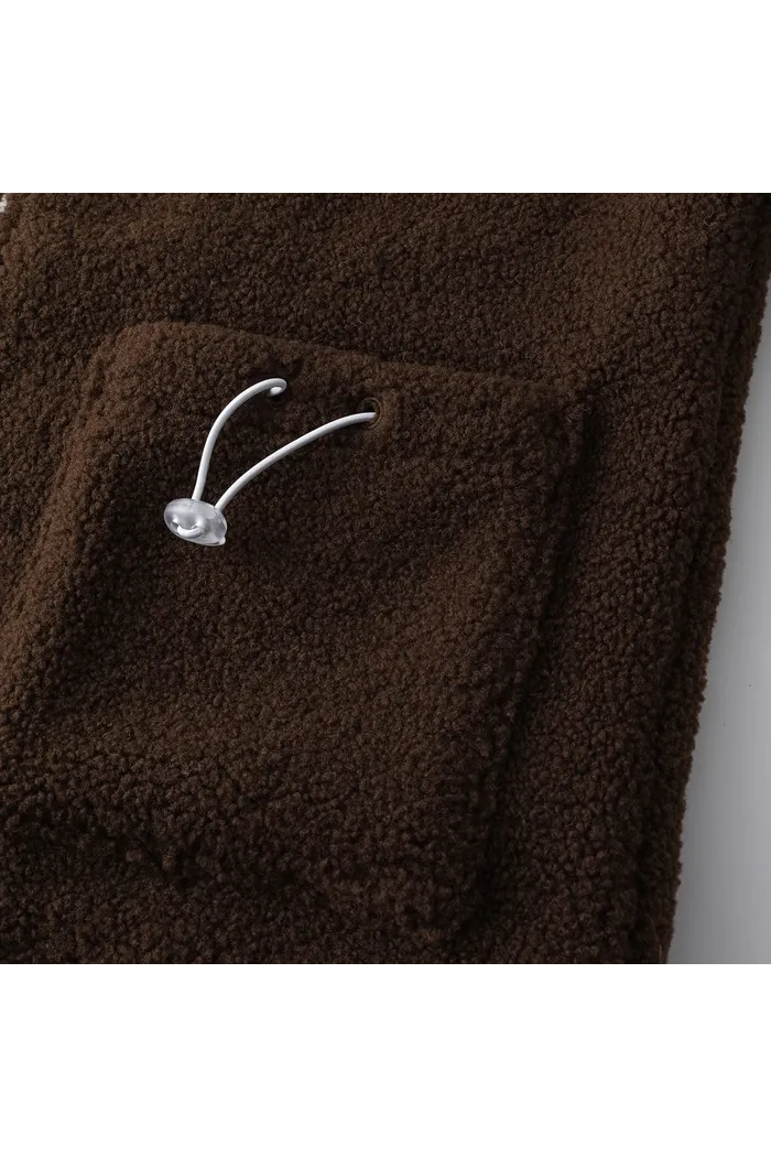 Куртка YMKASHIX Furry Big Logo HTF бело-коричневая женская