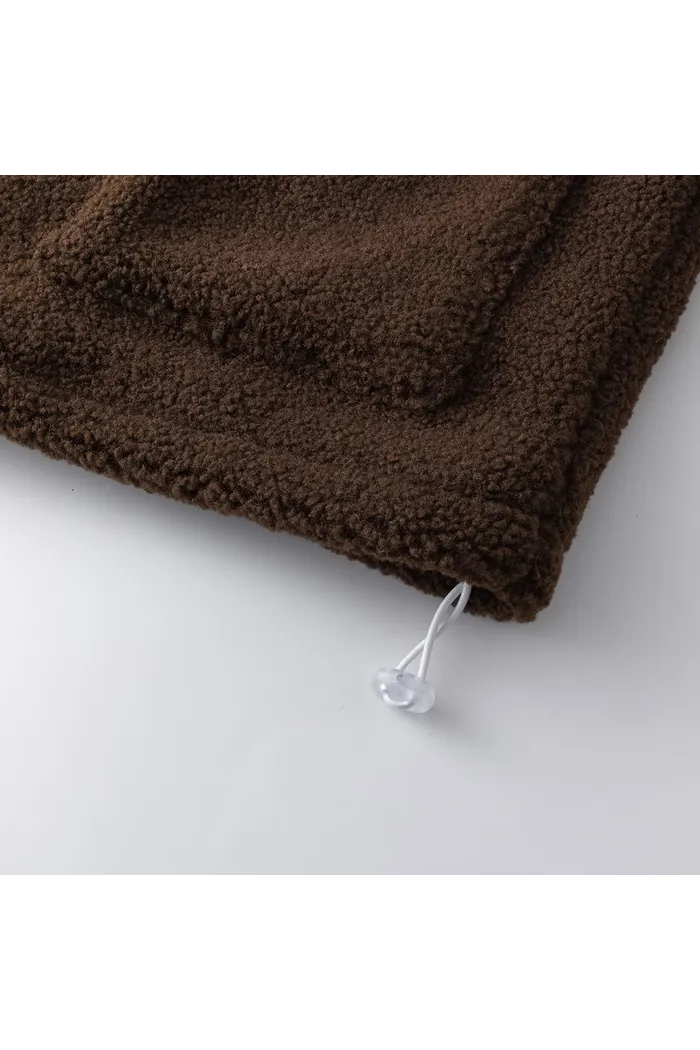 Куртка YMKASHIX Furry Big Logo HTF бело-коричневая женская