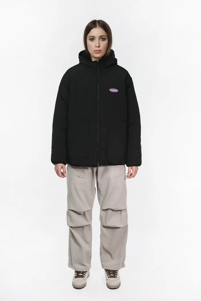 Куртка YMKASHIX двухсторонняя черная женская