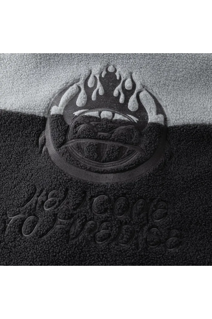 Куртка YMKASHIX Furry Big Logo HTF серая женская