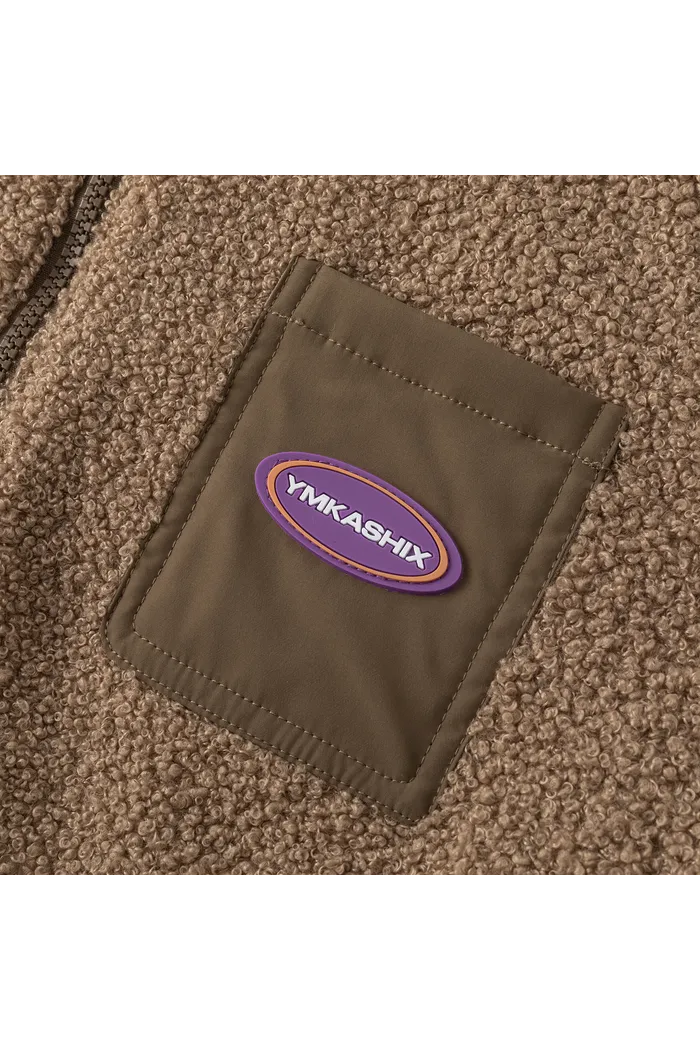Куртка YMKASHIX двухсторонняя коричневая женская