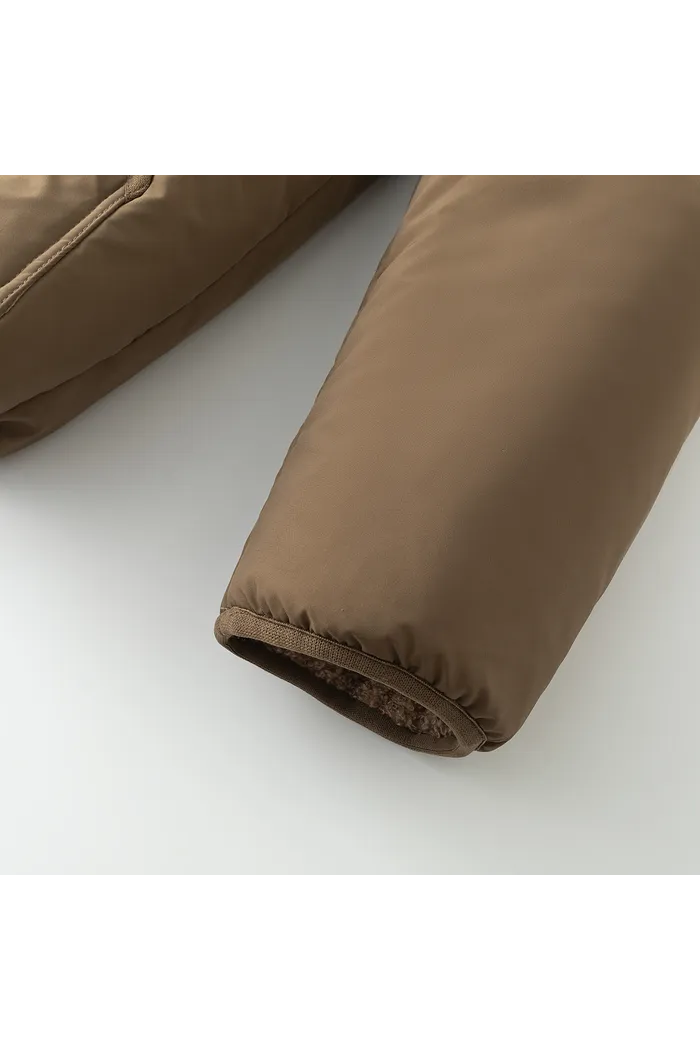 Куртка YMKASHIX двухсторонняя коричневая женская