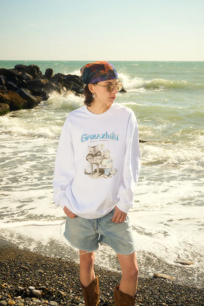 Лонгслив Garazhiki Longsleeve White