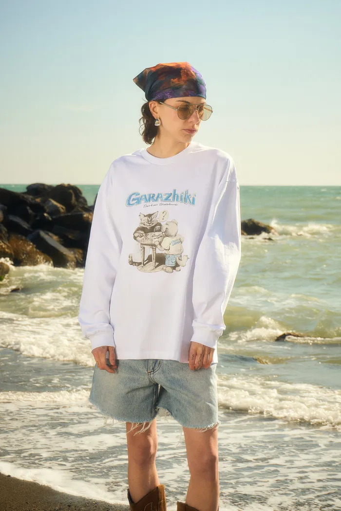 Лонгслив Garazhiki Longsleeve White