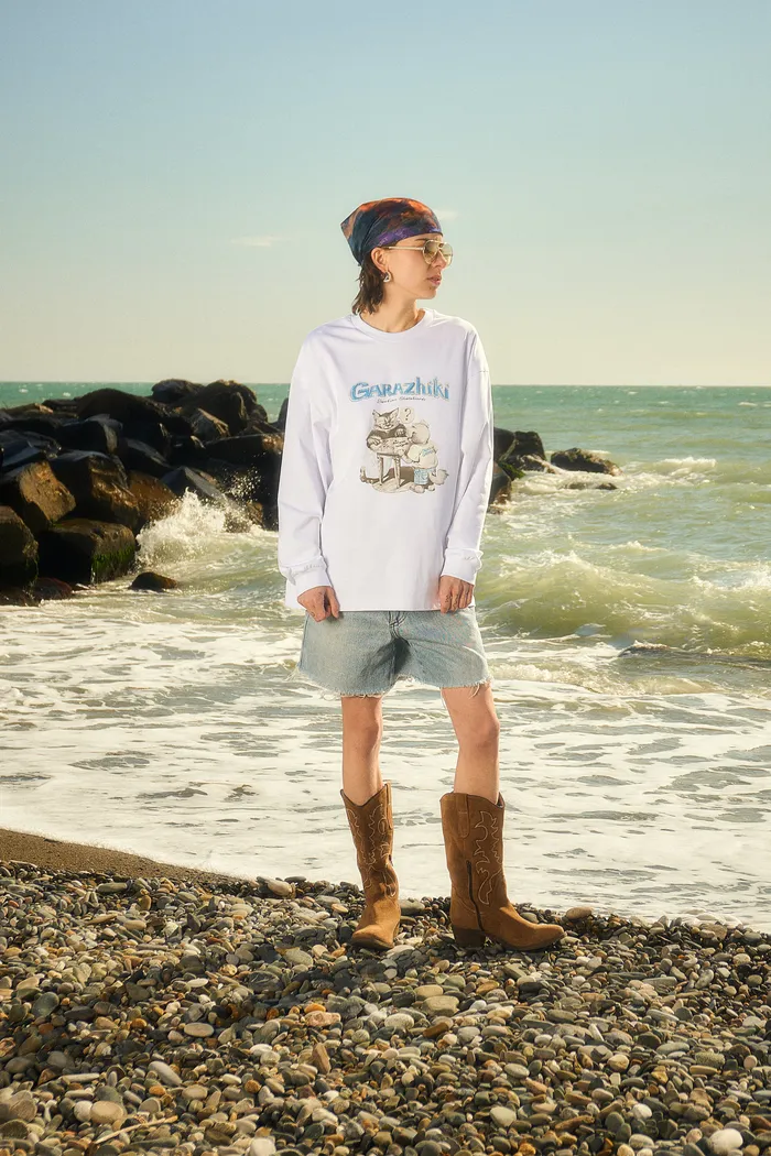 Лонгслив Garazhiki Longsleeve White