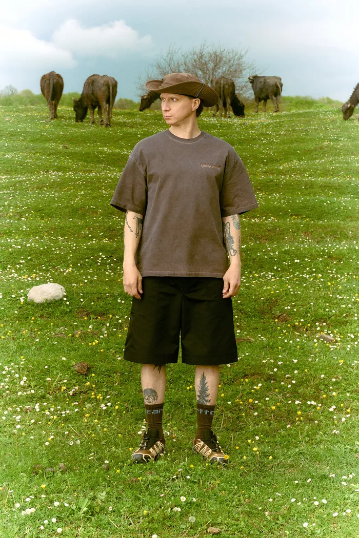Футболка Stout T-shirt Brown dyed
