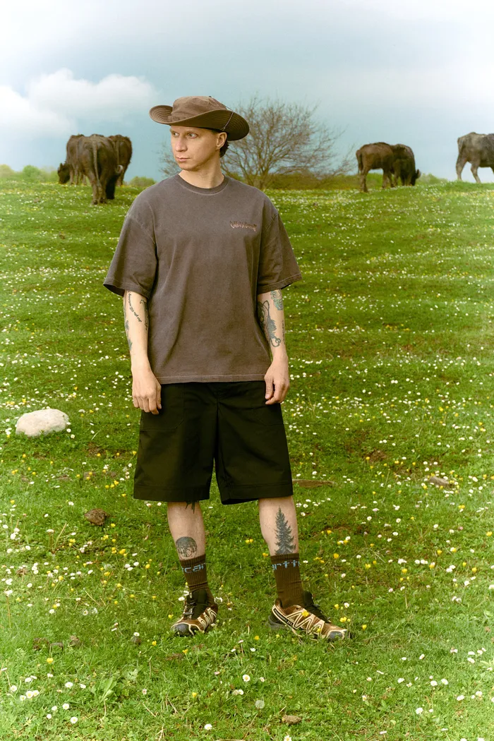 Футболка Stout T-shirt Brown dyed