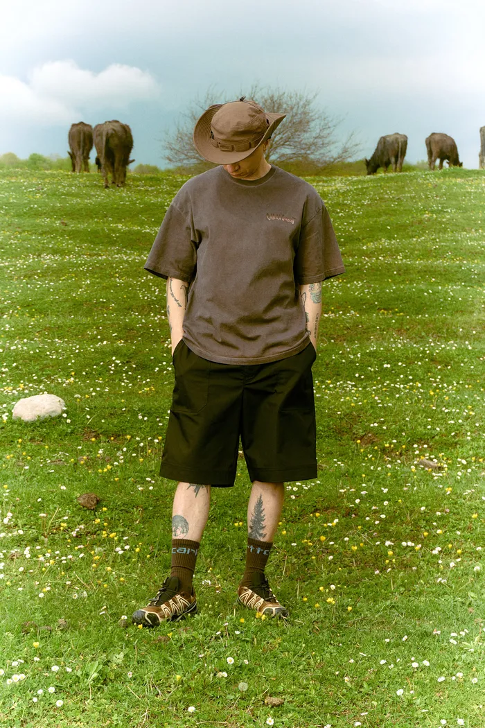 Футболка Stout T-shirt Brown dyed