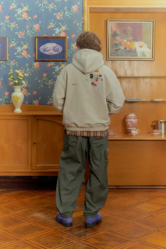 Худи Logo Mess Hoodie Beige