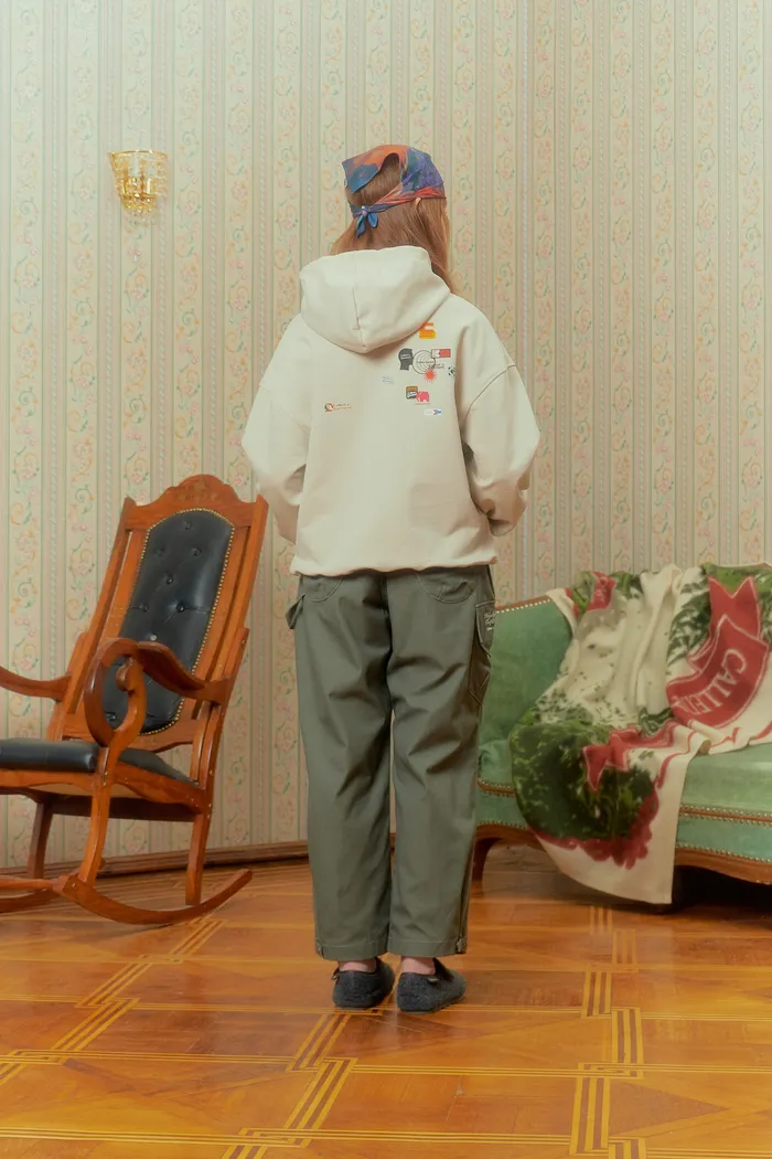 Худи Logo Mess Hoodie Beige