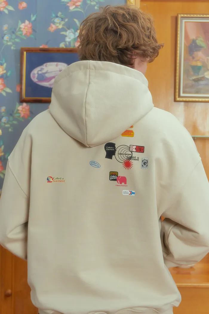 Худи Logo Mess Hoodie Beige