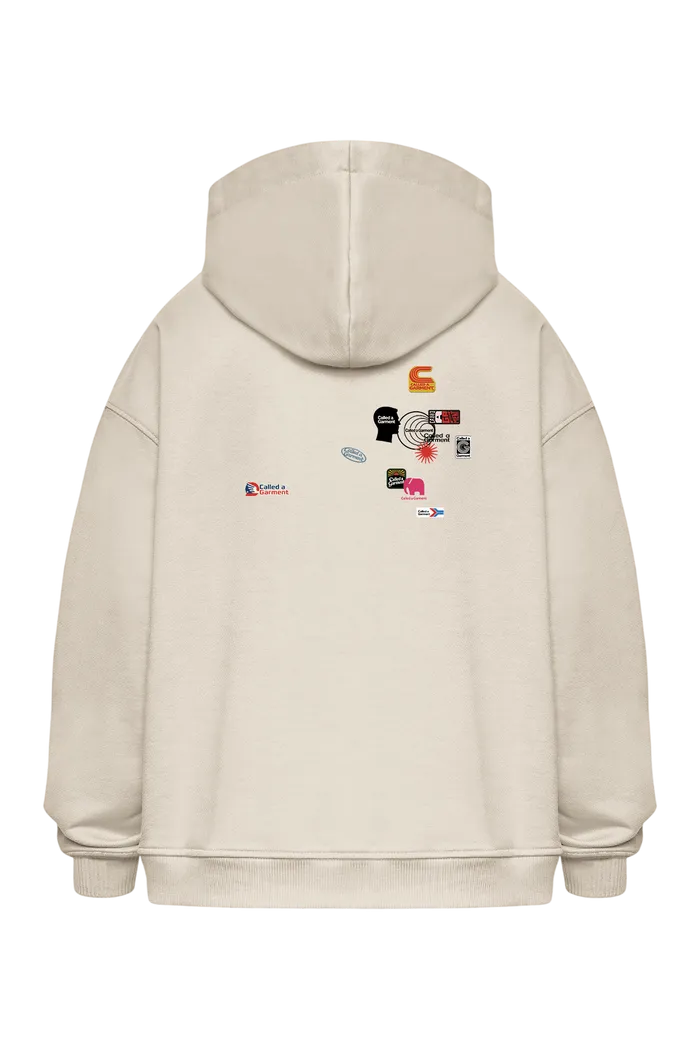Худи Logo Mess Hoodie Beige
