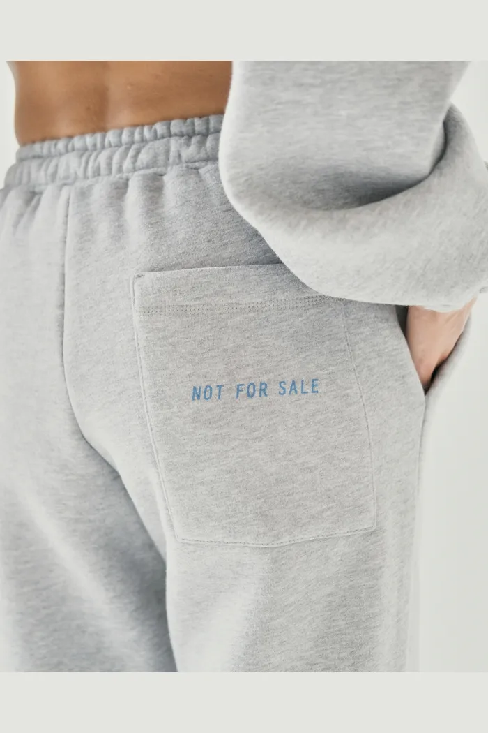 Брюки на резинке серый меланж s08e17