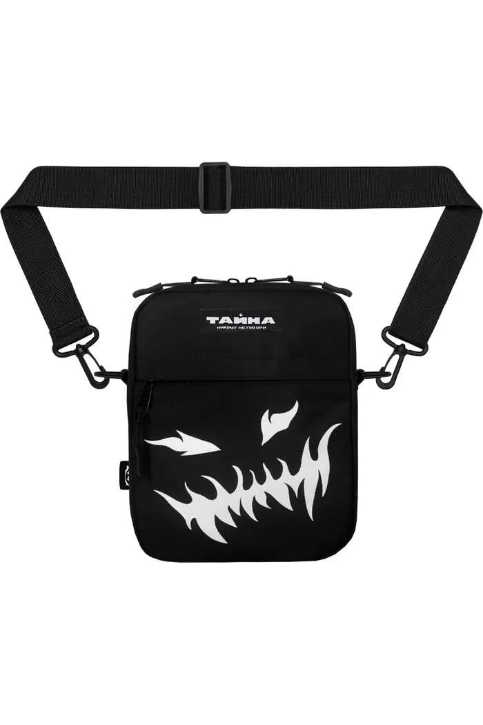 Сумка через плечо ТАЙНА черный улыбка