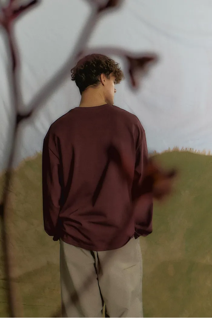 Лонгслив College Longsleeve Cherry