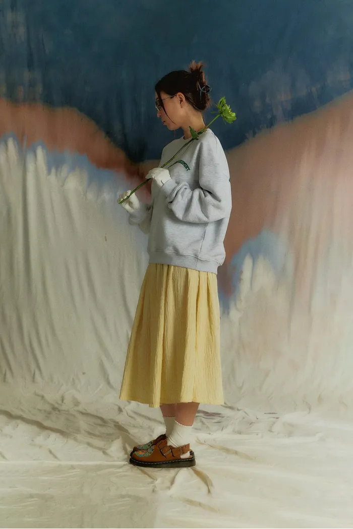 Свитшот Authentic Sweatshirt Grey melange
