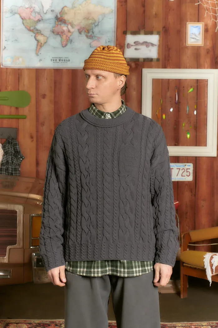 Свитер Hobo Sweater Charcoal