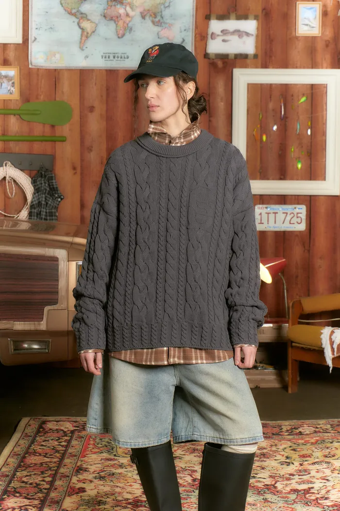 Свитер Hobo Sweater Charcoal