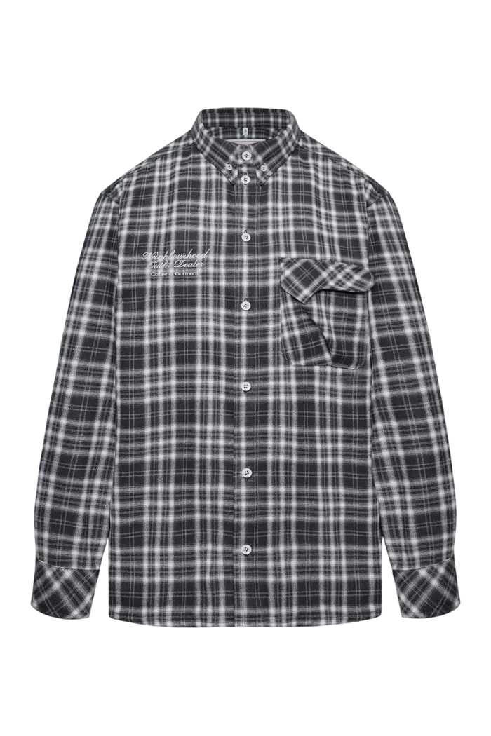 Рубашка Human Flannel Shirt Black