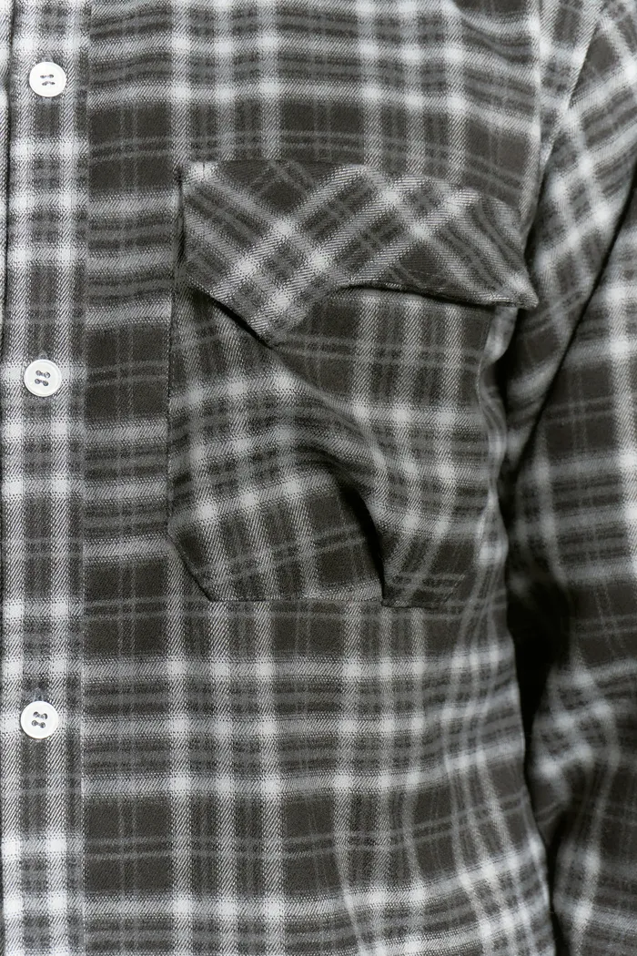 Рубашка Human Flannel Shirt Black
