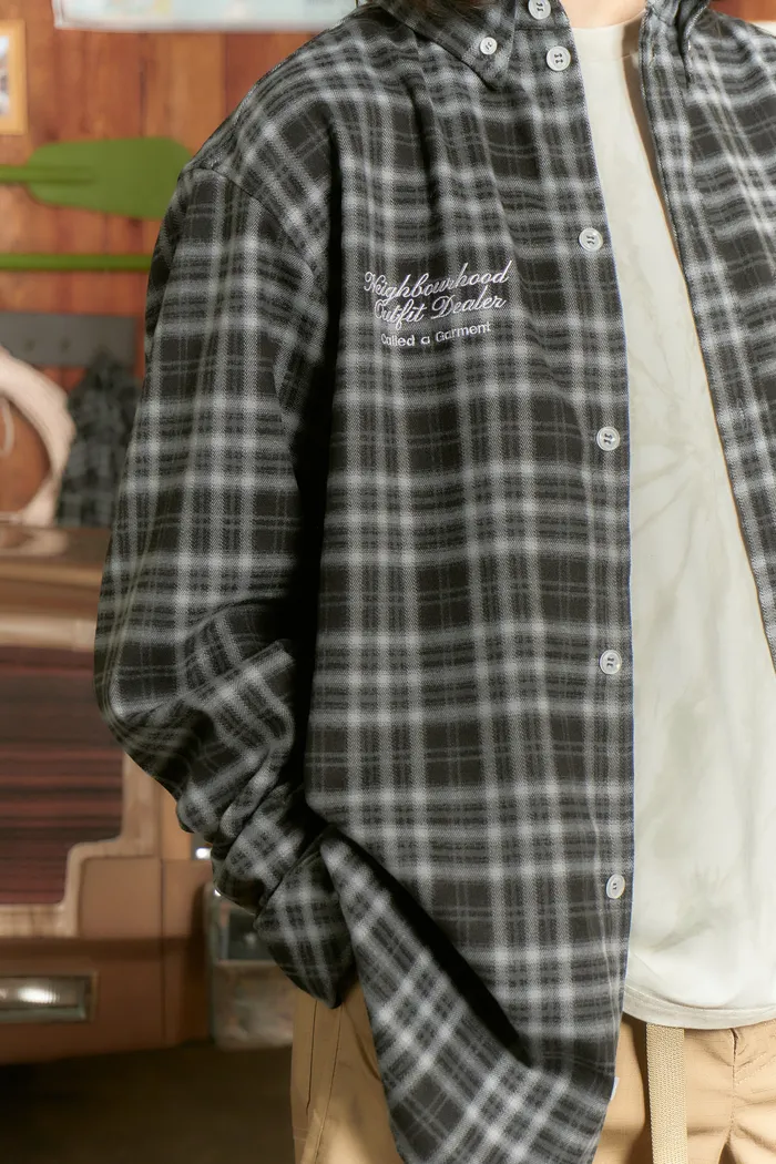 Рубашка Human Flannel Shirt Black