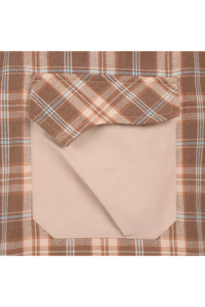 Рубашка Human Flannel Shirt Brown