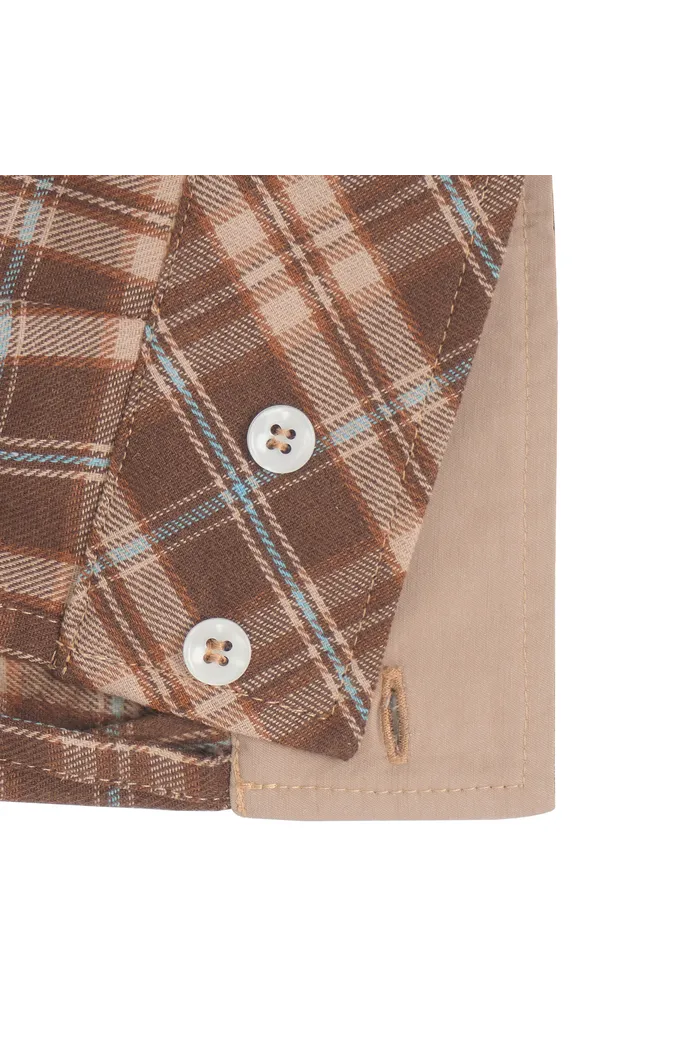 Рубашка Human Flannel Shirt Brown