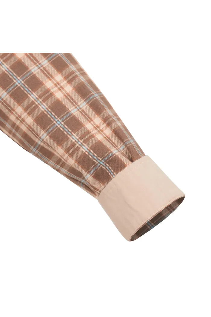 Рубашка Human Flannel Shirt Brown
