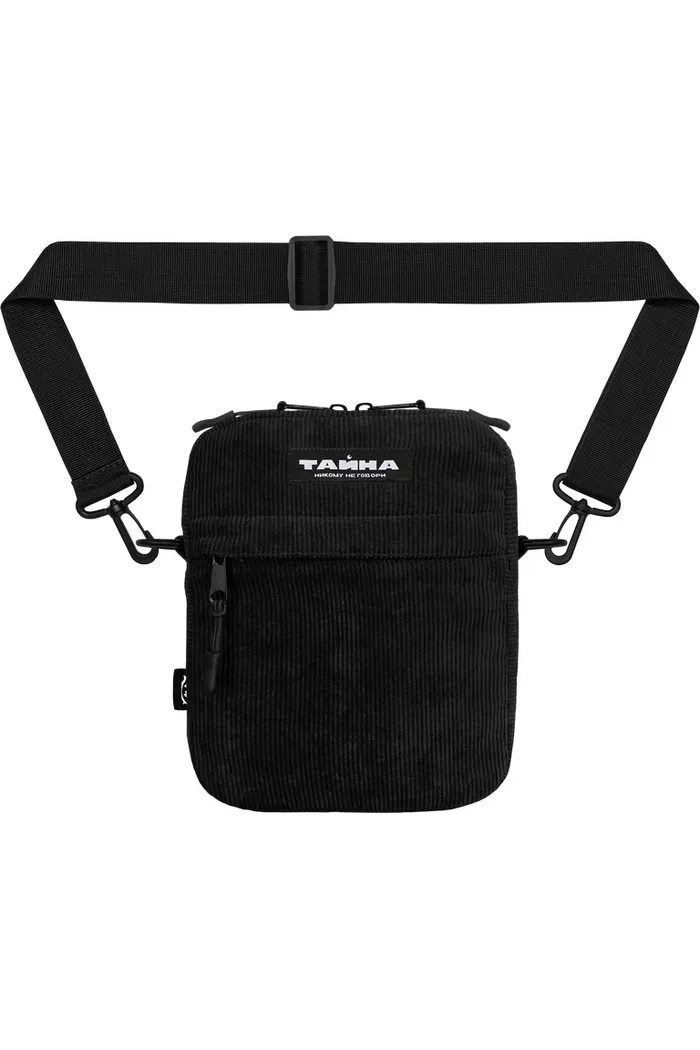 Сумка через плечо ТАЙНА вельвет черный