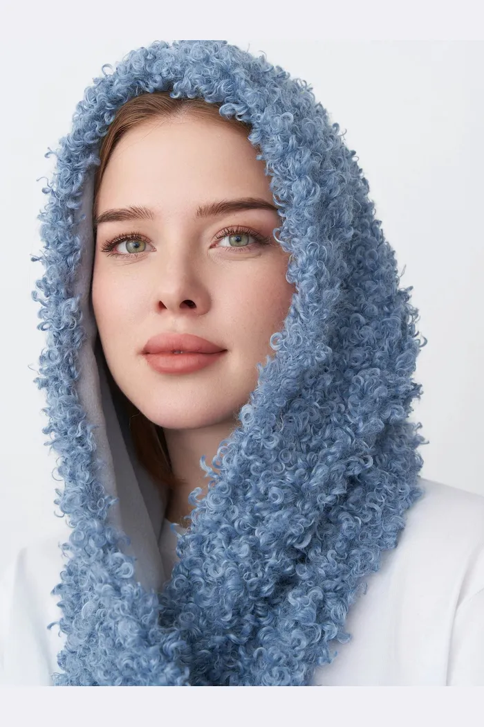 Косынка голубая SNOODLY barashek blue