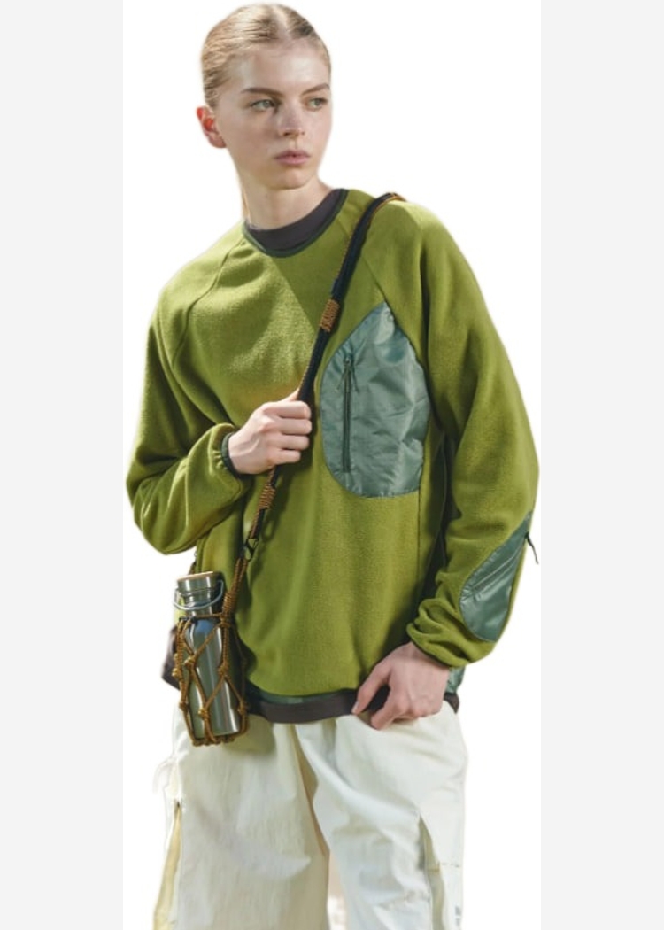 Свитшот Called a Garment Utilitarian Gold Olive оливковый унисекс