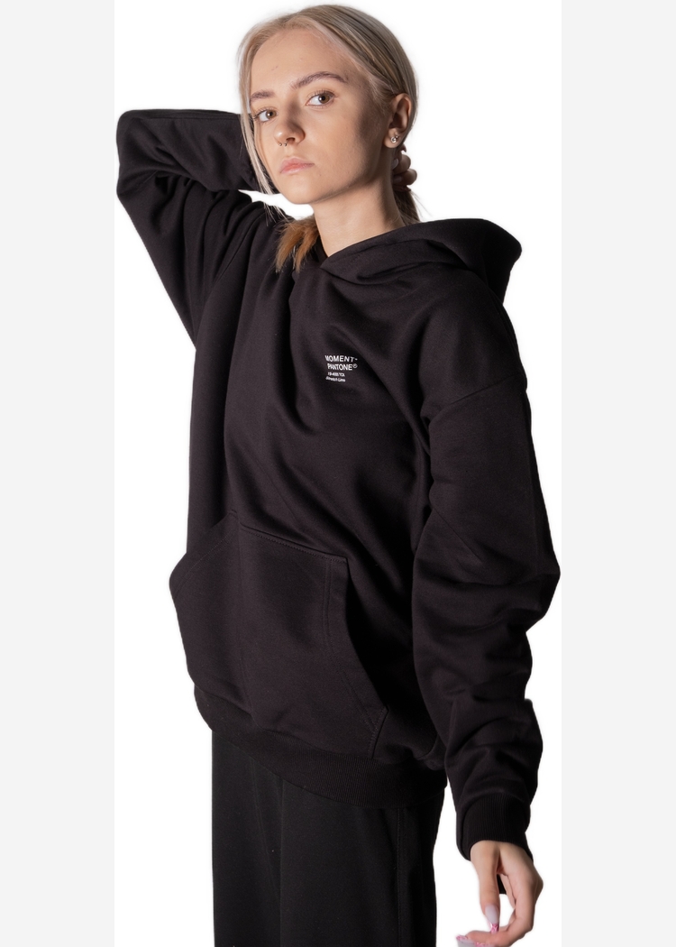 Толстовка с капюшоном 9000 unisex черная