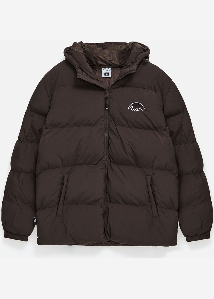 Куртка ANTEATER Downjacket-HoodedCrispy-Brown коричневая