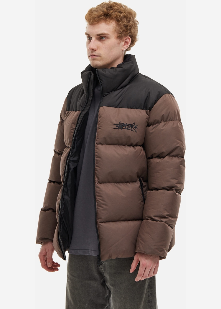 Куртка ANTEATER Downjacket черно-коричневая