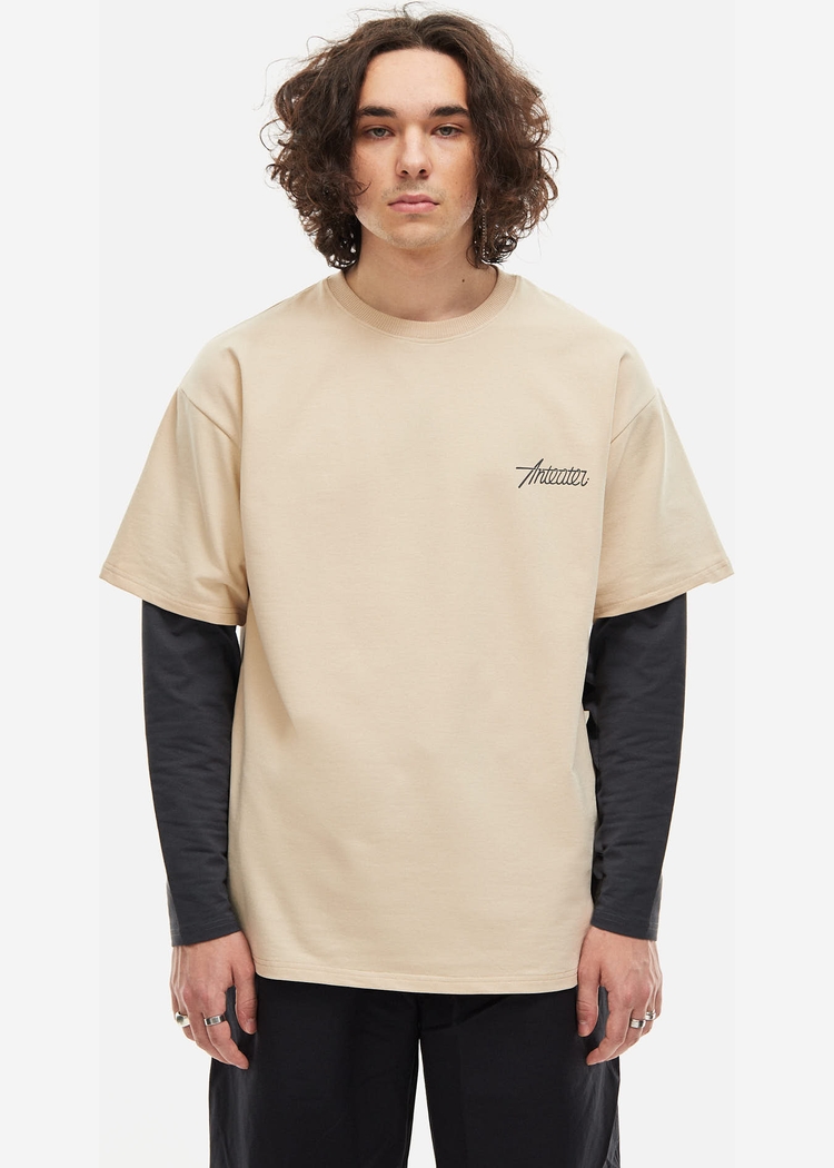 Лонгслив ANTEATER PHAT DOUBLE бежевый