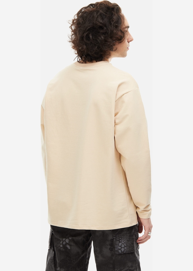 Лонгслив ANTEATER PHAT SLEEVE бежевый