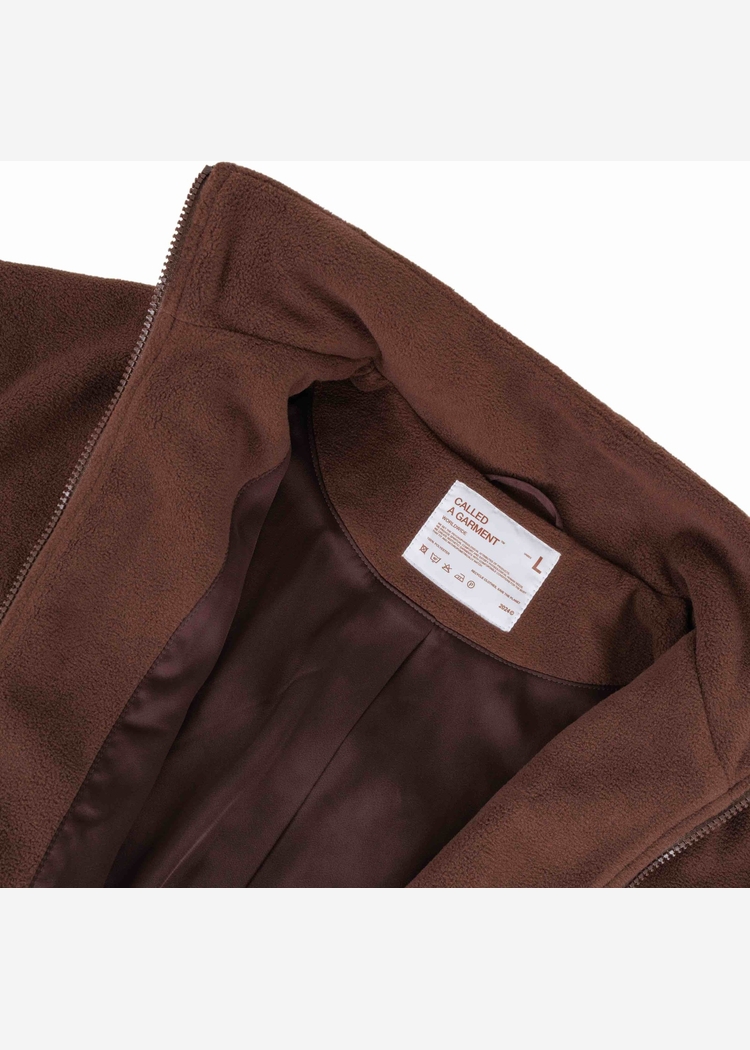 Флисовая куртка Called a Garment FCF Logo Jacket vol.2 коричневая