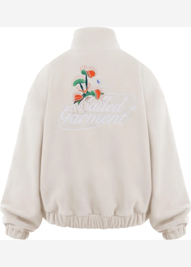 Флисовая куртка Called a Garment FCF Logo Jacket vol.2 белый песок