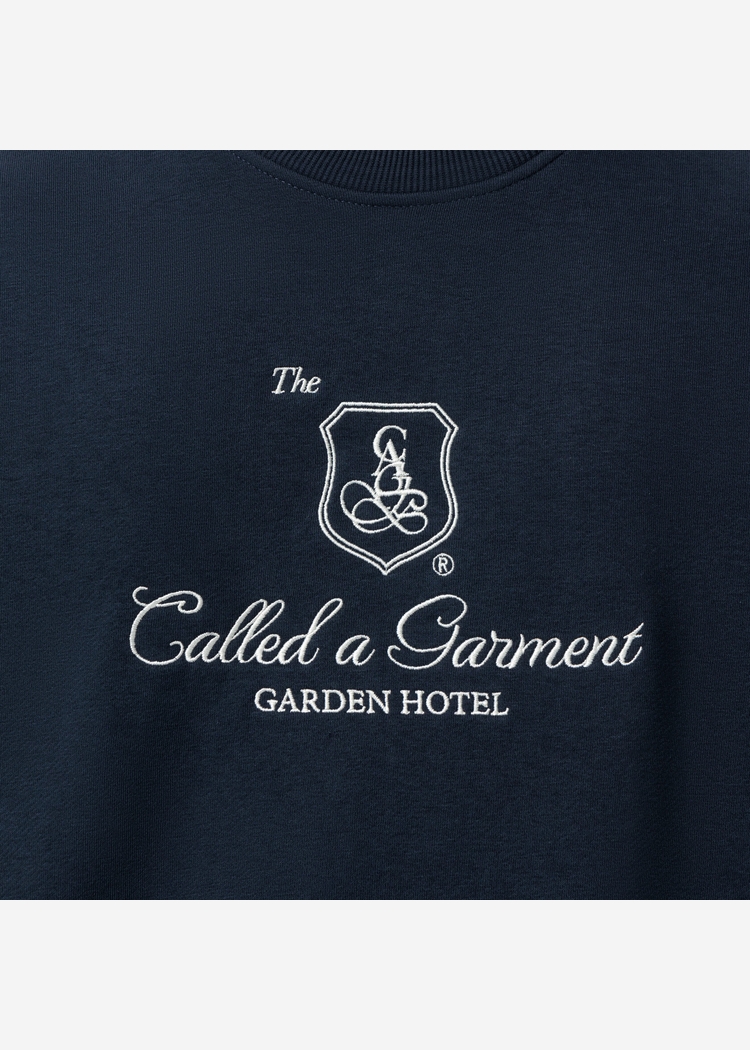 Свитшот Called a Garment Garden Hotel синий