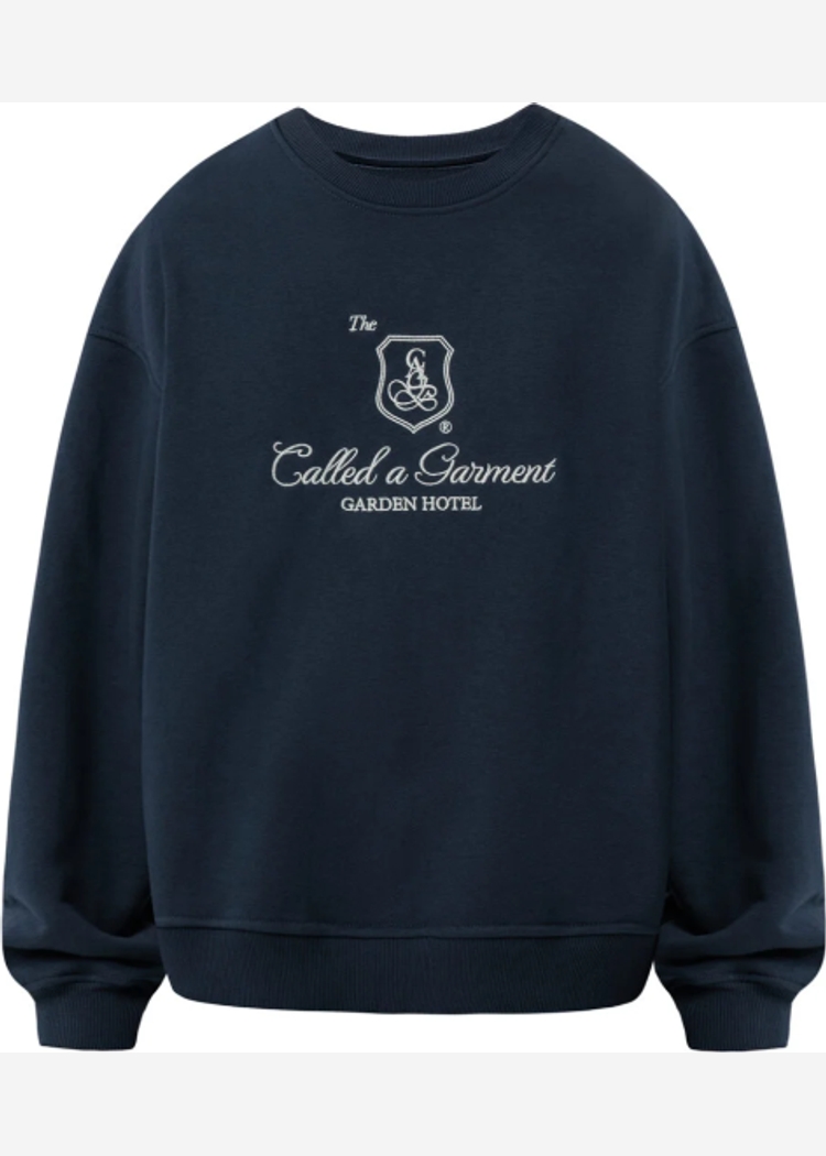 Свитшот Called a Garment Garden Hotel синий