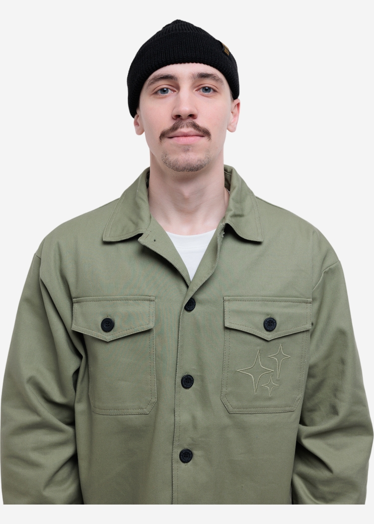 Рубашка GIFTED78 24/656 DENIM-BRO Олива